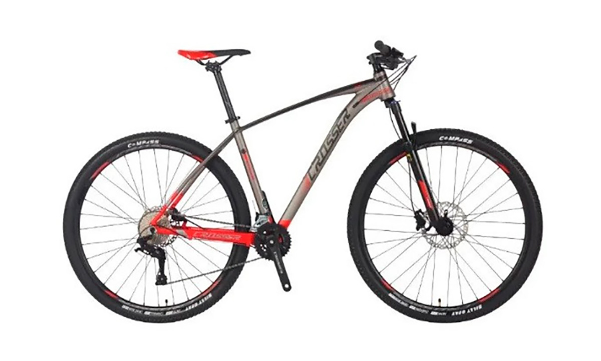 Фотография Велосипед Crosser X880 2x9 29" размер М рама 17 2021 Серо-красный